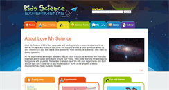 Desktop Screenshot of lovemyscience.com