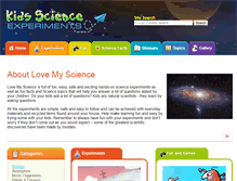 Tablet Screenshot of lovemyscience.com